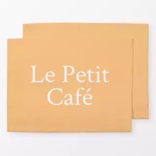 Tischset Vintage Le Petit Café Peach