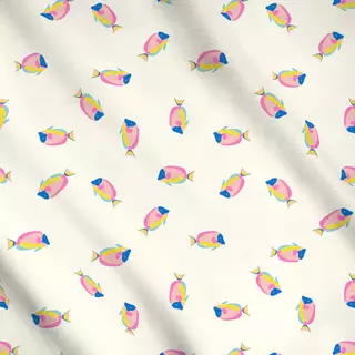Meterware Funky Fisch Pattern