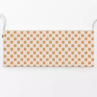 Bankauflage Chessboard Pattern Gold