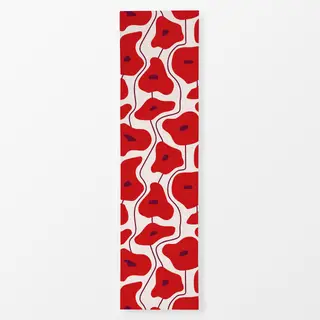 Tischläufer Poppy Pattern Red