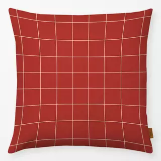 Kissen Checked Christmas Red