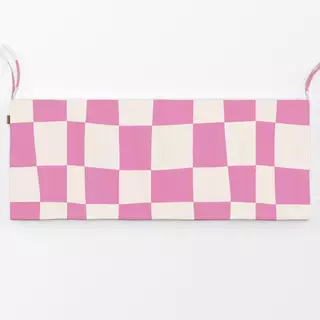 Bankauflage Crazy Chessboard Pink