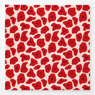 Tischdecke Poppy Pattern Red Smal