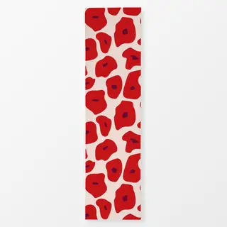 Tischläufer Poppy Pattern Red Smal