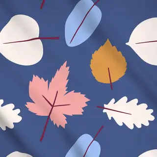 Meterware Blau