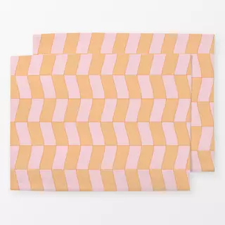 Tischset Vintage Peach Pattern