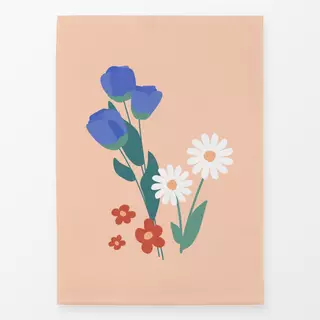 Geschirrtücher Gartenblumen peach