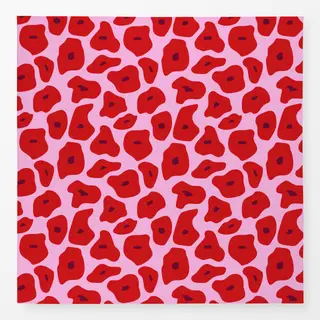 Tischdecke Poppy Pattern Pink Smal