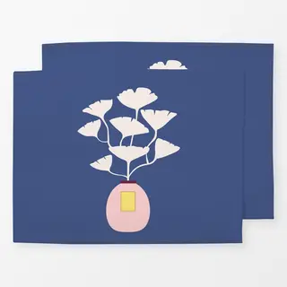 Tischset Blau