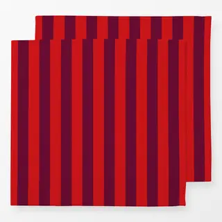 Servietten Home sweet Home Stripes Red
