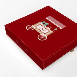 Bodenkissen Rot