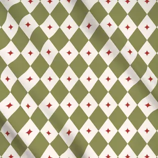 Meterware Christmas Sparkle Green