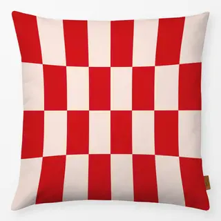Kissen Home sweet Home Pattern Red