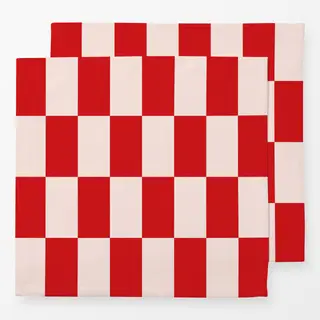 Servietten Home sweet Home Pattern Red