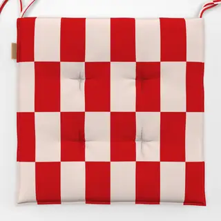 Sitzkissen Home sweet Home Pattern Red