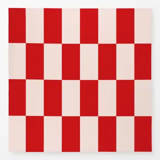 Tischdecke Home sweet Home Pattern Red