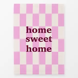 Geschirrtücher Home sweet Home pink
