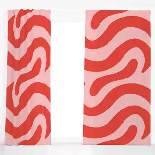 Dekovorhang Lollipop red big