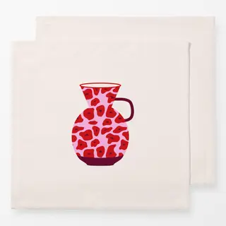 Servietten Poppy Pattern Vase
