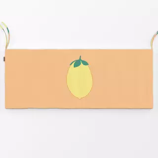 Bankauflage Vintage Zitrone Peach