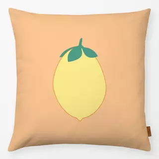 Kissen Vintage Zitrone Peach