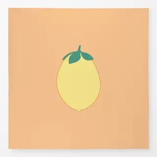 Tischdecke Vintage Zitrone Peach