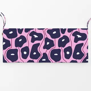Bankauflage Poppy Pattern Blue