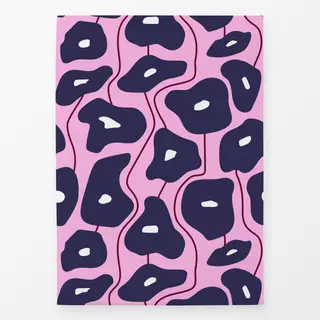 Geschirrtücher Poppy Pattern Blue