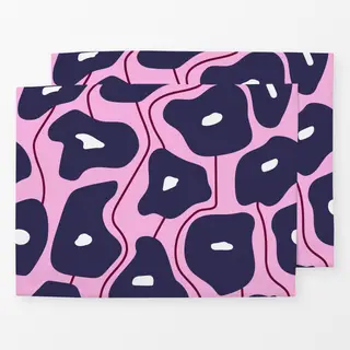 Tischset Poppy Pattern Blue