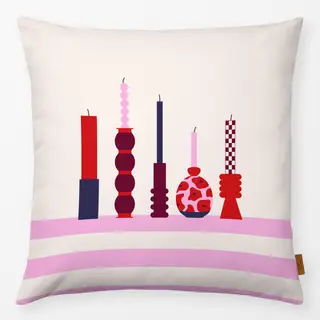 Kissen Candles Bold and Colourful