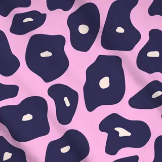 Meterware Poppy Pattern Blue Smal