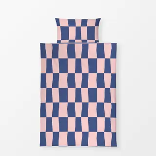 Bettwäsche Blau-Rosa