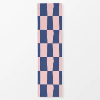 Tischläufer Blau-Rosa