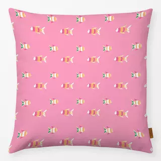 Kissen Fische Pattern Pink