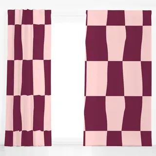 Dekovorhang Burgundy-Rosa