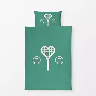 Bettwäsche Vintage Tennis Liebe