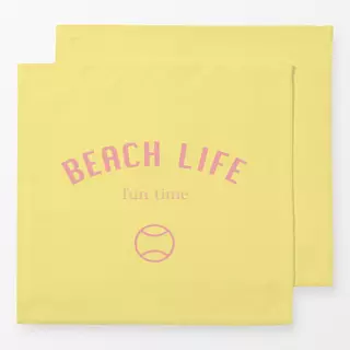 Servietten Vintage Beach Life Gelb
