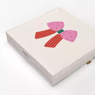 Bodenkissen Schleife Pink