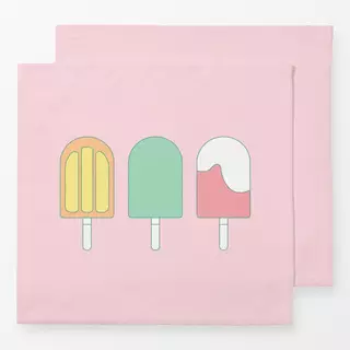 Servietten Vintage Icecream