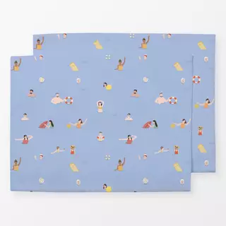 Tischset Wasser Momente blau