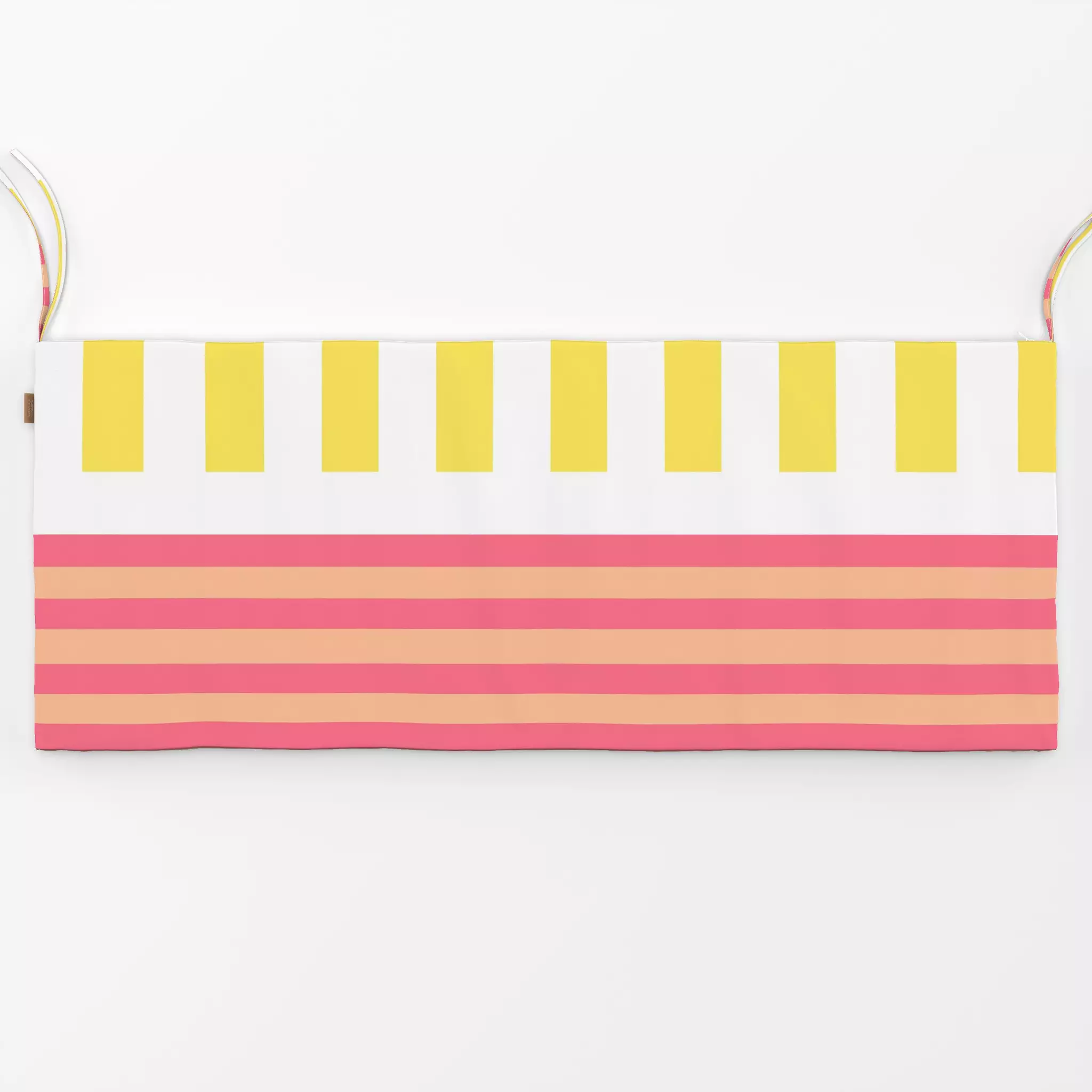 Bankauflage Stripes to Mix - Sommer, Symbole & Muster - von „Jana Moßmann"; Streifen, Strand, gestreift, peach, Streifenmust...