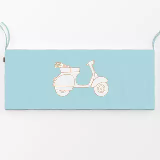 Bankauflage Vintage Vespa Outline