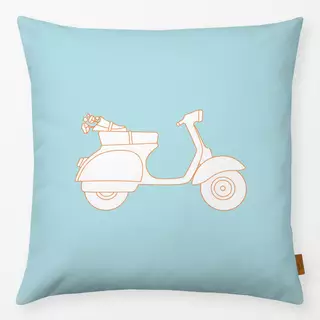 Kissen Vintage Vespa Outline