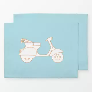 Tischset Vintage Vespa Outline