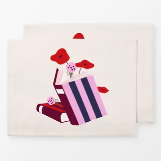 Tischset Poppies in a Book