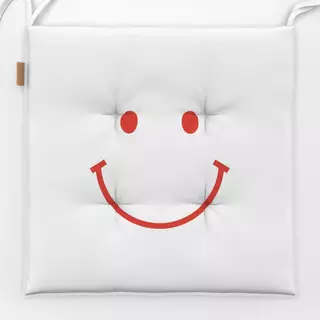 Sitzkissen Smile Rot
