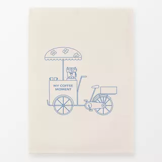 Geschirrtücher Coffee Bike Blue