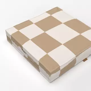 Bodenkissen Crazy Chessboard Natur