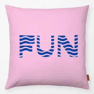 Kissen Fun Waves Blue