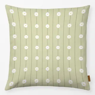 Kissen Streifen mit Blumen